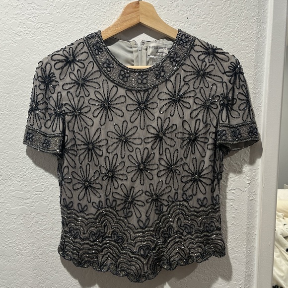 Papell Boutique Vintage Evening Top - Picture 1 of 4